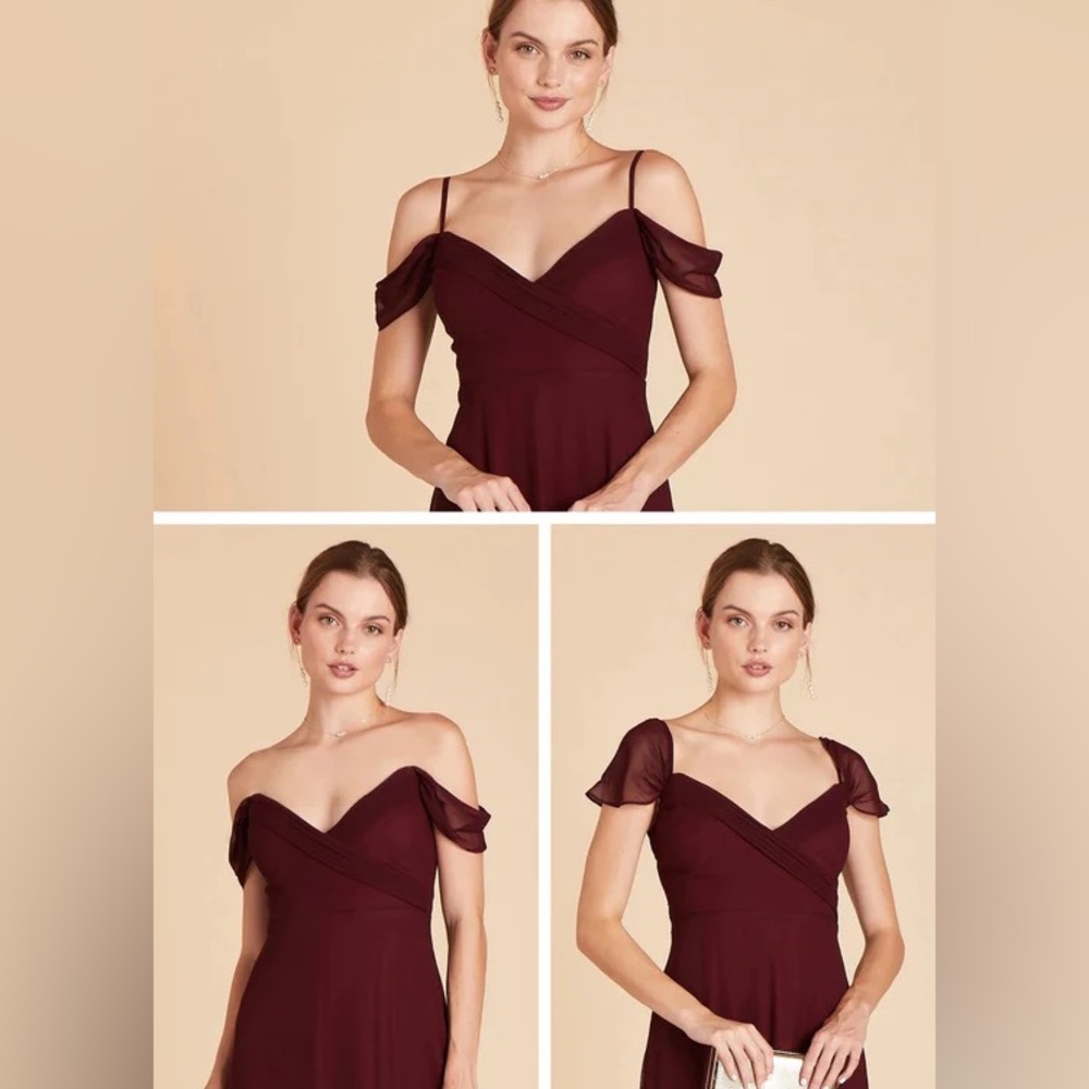NWT Birdy Grey Dress SPENCE CONVERTIBLE DRESS CHIFFON SAGE Size 2X Formal Gown - Picture 3 of 7